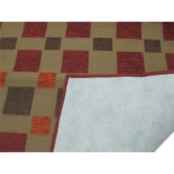 TAPPETO MODERNO IN CINIGLIA TWINS ISLAND 100 X 140 Cm ART. QUADRETTI CARPET RED -Articoli Per La Casa 20120211162645 img 0048