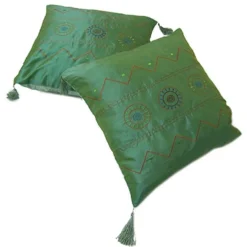 COPPIA CUSCINI CUSCINO CASA ARREDO DIVANO 40X40 Cm Art. KALI VERDE 1