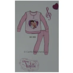 Disney Violetta Pigiama Bambina Ragazza Caldo Cotone Da 3 A 10 Anni Rosa G966 -Articoli Per La Casa 20131212205901 pigiama violetta 1 2