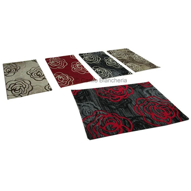 Tappeto Scendiletto Passatoia Arredo Classico Moderno Fiore 115x160 Cm H466 2 Tappeto Scendiletto Passatoia Arredo Classico Moderno Fiore 115x160 Cm H466 - immagine 2