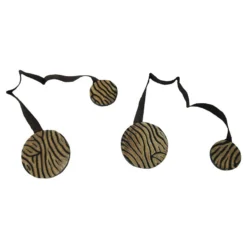 Coppia Calamite Fermatenda Due Pezzi Forma Rotonda - Tigrata H679