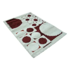 TAPPETO ENIGMA SHAGGY SCOLPITO EFFETTO Misure 160 X230 Cm DIS. A065 CREM-TERRA