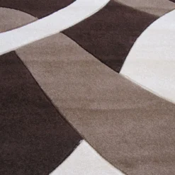 Tappeto Moderno Rotondo 160x160 Cm. Mod. Twist Carvino Marrone/Beige H728 7 Tappeto Moderno Rotondo 160x160 Cm. Mod. Twist Carvino Marrone/Beige H728 -Articoli Per La Casa 20140419142958 tappeto rotondo twist carvino marrone beige 3