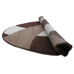 Tappeto Moderno Rotondo 160x160 Cm. Mod. Twist Carvino Marrone/Beige H728 8 Tappeto Moderno Rotondo 160x160 Cm. Mod. Twist Carvino Marrone/Beige H728 -Articoli Per La Casa 20140422154732 tappeto twist carvino marrone beige