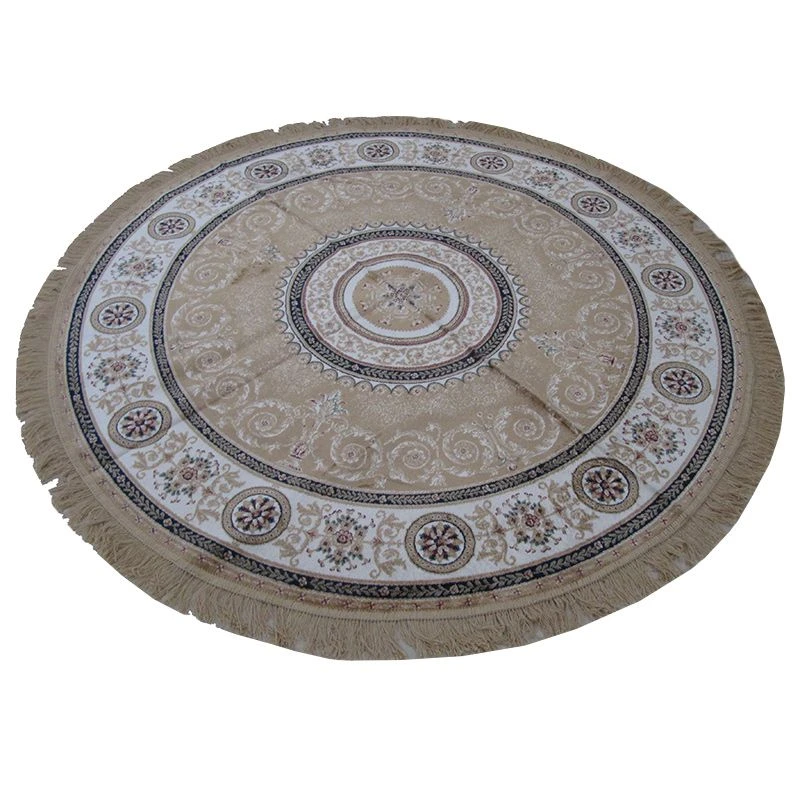 Tappeto Arredo Classico Zrabi Rotondo Effetto Seta 160x160 Color Dorato H732 1 Tappeto Arredo Classico Zrabi Rotondo Effetto Seta 160x160 Color Dorato H732