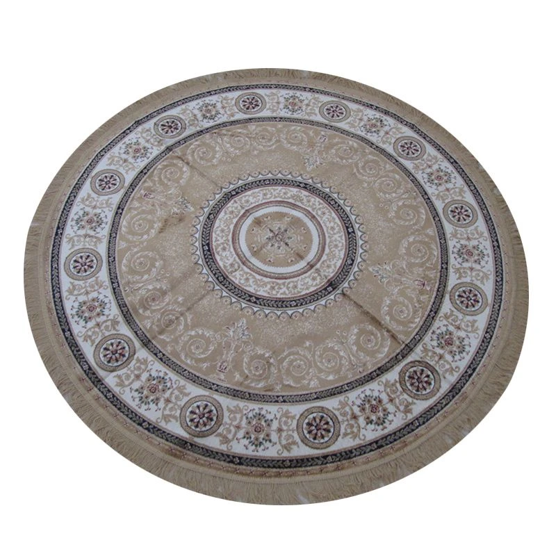 Tappeto Arredo Classico Zrabi Rotondo Effetto Seta 160x160 Color Dorato H732 2 Tappeto Arredo Classico Zrabi Rotondo Effetto Seta 160x160 Color Dorato H732 - immagine 2