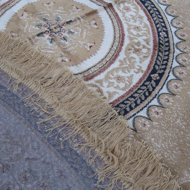 Tappeto Arredo Classico Zrabi Rotondo Effetto Seta 160x160 Color Dorato H732 4 Tappeto Arredo Classico Zrabi Rotondo Effetto Seta 160x160 Color Dorato H732 - immagine 4