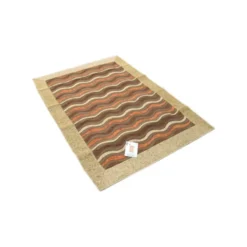 TAPPETO MODERNO IN CINIGLIA TWINS ISLAND 100 X 140 Cm ART. WEAVES CARPET YELLOW