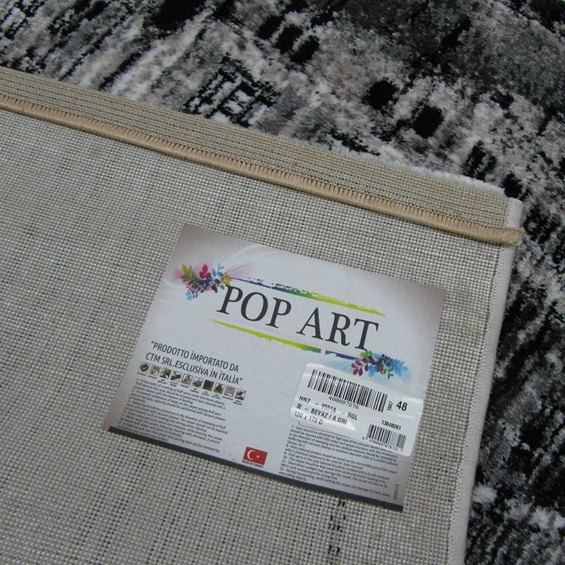 Tappeto Moderno Rettangolare Pop Art. Beyaz 120x170 Cm H821 5 Tappeto Moderno Rettangolare Pop Art. Beyaz 120x170 Cm H821 - immagine 5