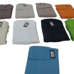 Accappatoio Unisex Nido D'ape 100% Cotone Con Cappuccio H830 -Articoli Per La Casa 20140522200534 accappatoio nido dape 1 1