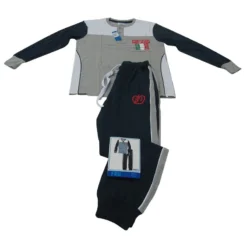 PIGIAMA FRUTTA UOMO PRIMAVERA ESTATE COTONE MANICA LUNGA M/L/XL/XXL GRIGIO F504 -Articoli Per La Casa 20140723172132 f504 5 1