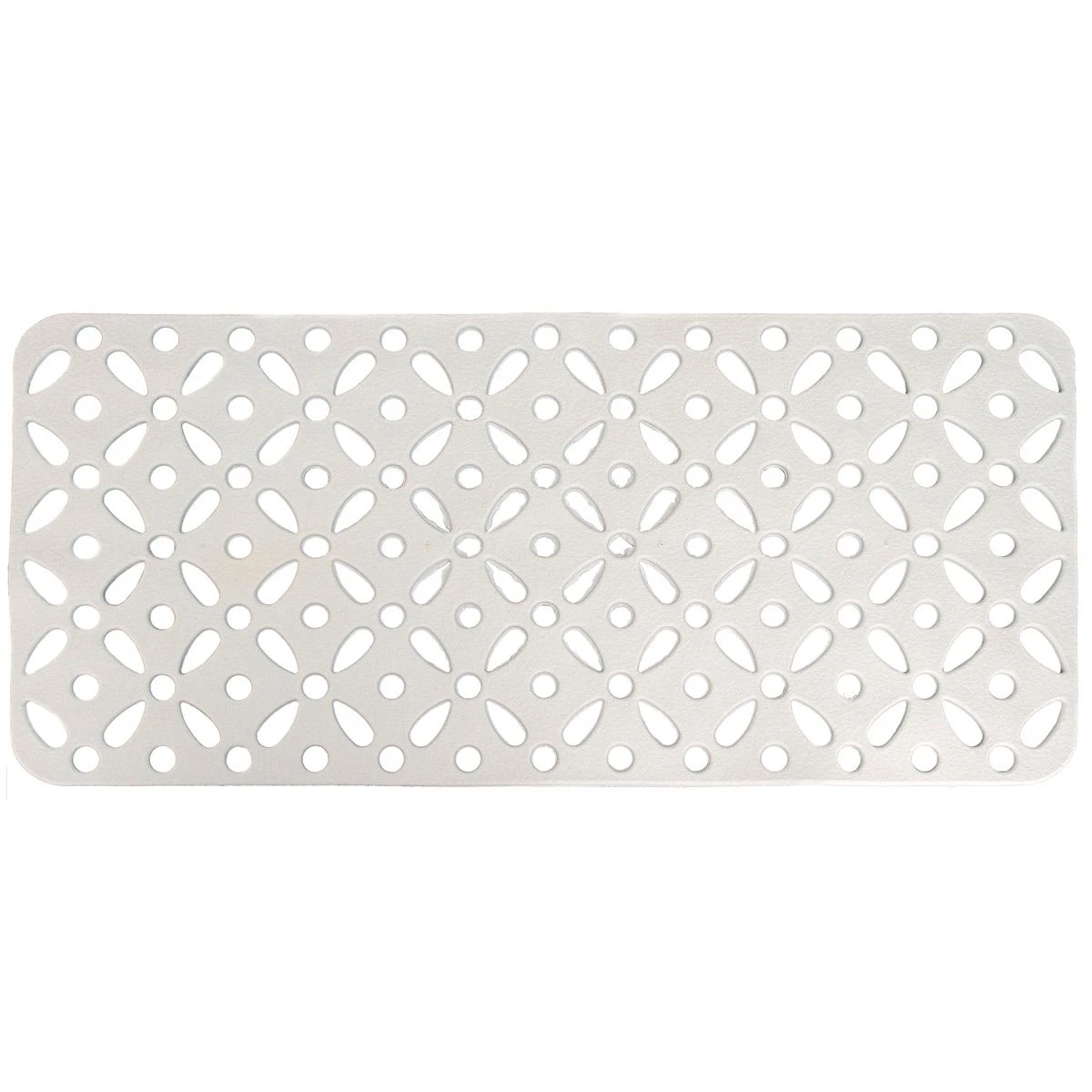 Tappetino Per Vasca O Doccia Antiscivolo In Plastica Con Ventose 77x37 Cm. L666 1 Tappetino Per Vasca O Doccia Antiscivolo In Plastica Con Ventose 77x37 Cm. L666