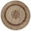 Tappeto Classico Rotondo Art. Obama 160x160 Cm Beige M391