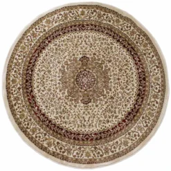 Tappeto Classico Rotondo Art. Obama 160x160 Cm Beige M391