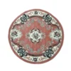 Tappeto Chinese Garden Rotondo 120x120 Cm. Color Rosa Dis. 2038 M396
