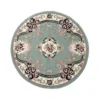 Tappeto Chinese Garden Rotondo 120x120 Cm. Color Verde Chiaro Dis. 2038 M395