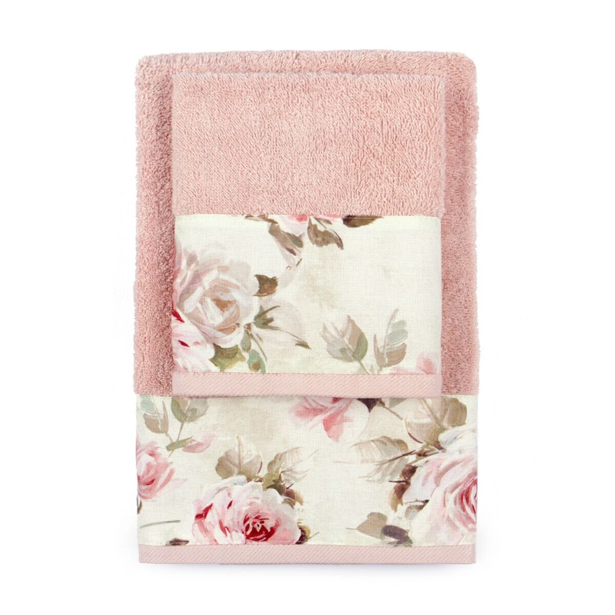 Set Asciugamani 1+1 Flower Di Morbidissimi In Spugna W415 4 Set Asciugamani 1+1 Flower Di Morbidissimi In Spugna W415 - immagine 4