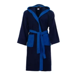 Accappatoio Adulto Bicolor Di Morbidissimi In Spugna 400 Gr/mq Y780 -Articoli Per La Casa accappatoio adulto bicolor morbidissimi blu navy blu royal 6