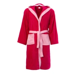 Accappatoio Adulto Bicolor Di Morbidissimi In Spugna 400 Gr/mq Y780 -Articoli Per La Casa accappatoio adulto bicolor morbidissimi fucsia rosa 6