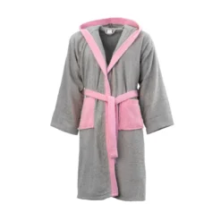 Accappatoio Adulto Bicolor Di Morbidissimi In Spugna 400 Gr/mq Y780 -Articoli Per La Casa accappatoio adulto bicolor morbidissimi perla rosa 6