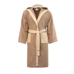 Accappatoio Adulto Bicolor Di Morbidissimi In Spugna 400 Gr/mq Y780 -Articoli Per La Casa accappatoio adulto bicolor morbidissimi tortora beige 6