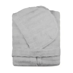 Accappatoio Adulto Luxury Di Carrara In Spugna 430 Gr/mq Z413 -Articoli Per La Casa accappatoio adulto luxury carrara grigio 3