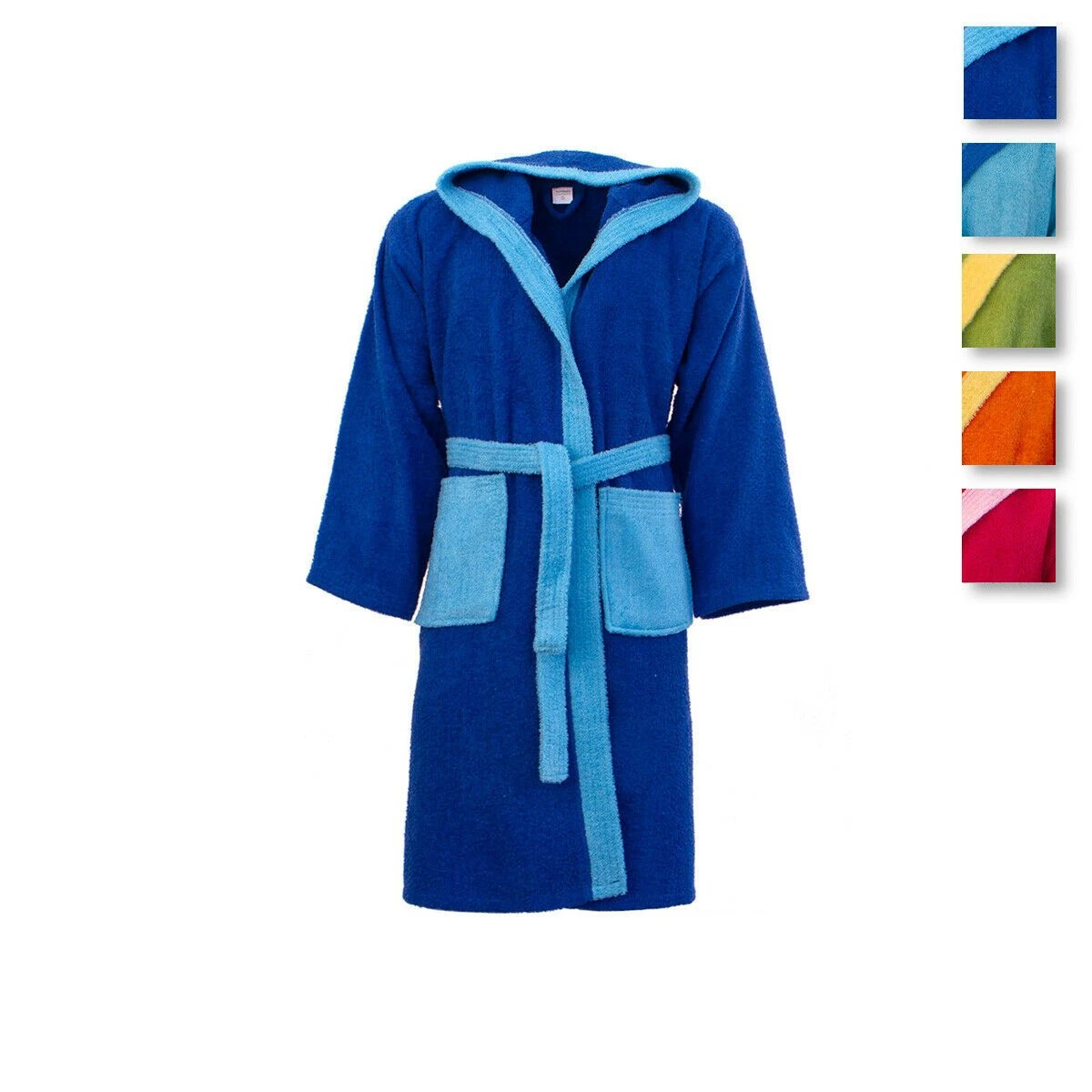 Accappatoio Bambino/ragazzo Bicolor Di Morbidissimi In Spugna 400 Gr/mq Y781 1 Accappatoio Bambino/ragazzo Bicolor Di Morbidissimi In Spugna 400 Gr/mq Y781