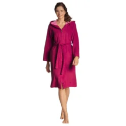 Accappatoio Con Cerniera Palermo Di Vossen Donna In Spugna R502 -Articoli Per La Casa accappatoio con cerniera palermo vossen donna in spugna effetto velluto cranberry 4