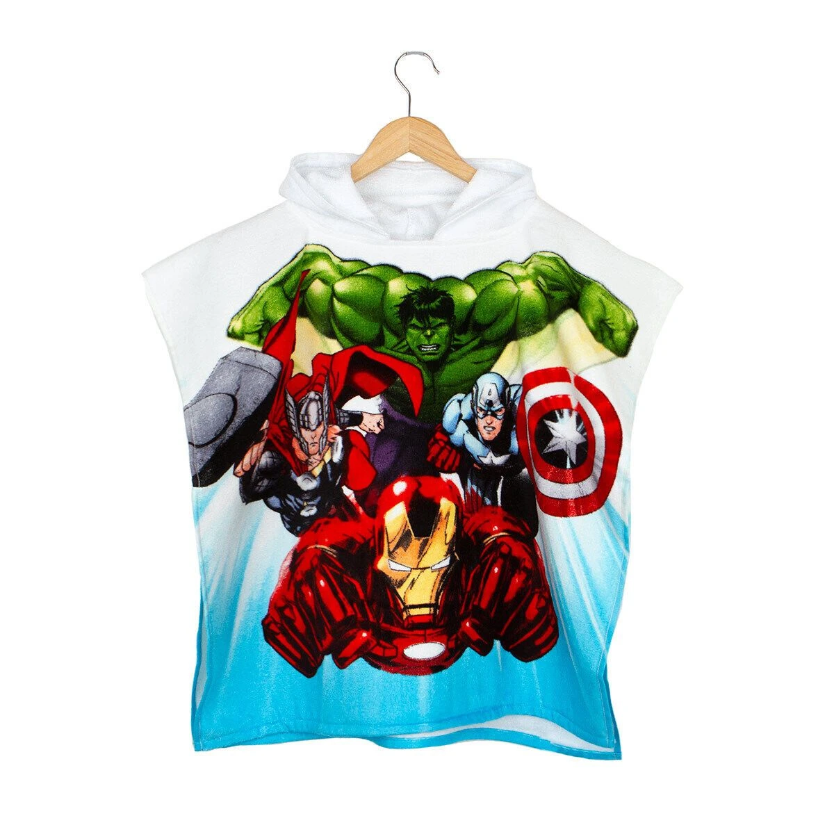 Accappatoio Poncho Avengers Marvel In Spugna Taglia Unica K265 1 Accappatoio Poncho Avengers Marvel In Spugna Taglia Unica K265