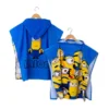 Accappatoio Poncho Minions In Spugna Taglia Unica J686
