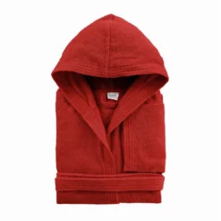 Accappatoio Adulto Bassetti 360 Gr/mq Con Cappuccio Tinta Unita R157 -Articoli Per La Casa accappatoio bassetti time per adulto da 360 gr bordeaux