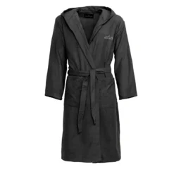 Accappatoio Con Cappuccio Navigare In Microfibra S236 -Articoli Per La Casa accappatoio in microfibra navigare nero