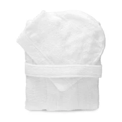 Accappatoio Novia Con Cappuccio Microspugna Di Puro Cotone 270 Gr/mq P529 -Articoli Per La Casa accappatoio in microspugna novia 270 gr bianco