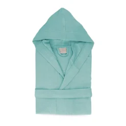 Accappatoio Microspugna Luxury Di Maestri Cotonieri Con Cappuccio R029 -Articoli Per La Casa accappatoio luxury microspugna maestri cotonieri menta