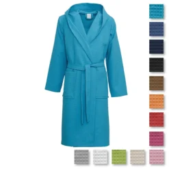 Accappatoio Nido D‘ape Di Morbidissimi In Puro Cotone - Dalla S Alla XXXL S276