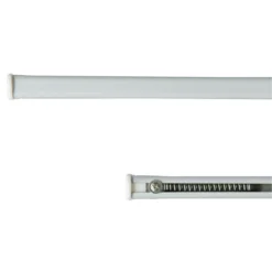 Coppia Bastoncini Per Tende A Pressione Regolabili Da 60 A 90 Cm Bianco M954