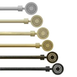 Bastone Per Tenda In Ferro Estensibile Da 120 A 210 Cm - Medaglione Y019