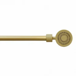 Bastone Per Tenda In Ferro Estensibile Da 120 A 210 Cm - Medaglione Y019 -Articoli Per La Casa bastone per tenda medaglione in ferro estendibile da 120 a 210 cm oro 1