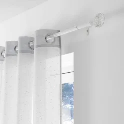 Bastone Per Tenda Patina In Ferro Estensibile W677 -Articoli Per La Casa bastone tenda estensibile in ferro patina bianco oro 2 2