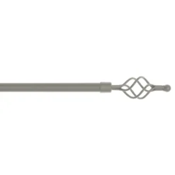 Bastone Per Tenda In Ferro Estensibile Da 120 A 210 Cm - Torciglione L843 -Articoli Per La Casa bastone tende torciglione ferro battuto 120x210 argento