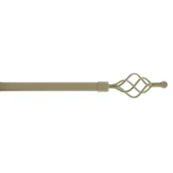 Bastone Per Tenda In Ferro Estensibile Da 120 A 210 Cm - Torciglione L843 -Articoli Per La Casa bastone tende torciglione ferro battuto 120x210 avorio