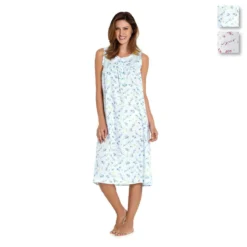 Camicia Da Notte Estiva Floreale Linclalor Batista 129063 - Fino Alla Tg 58 V972