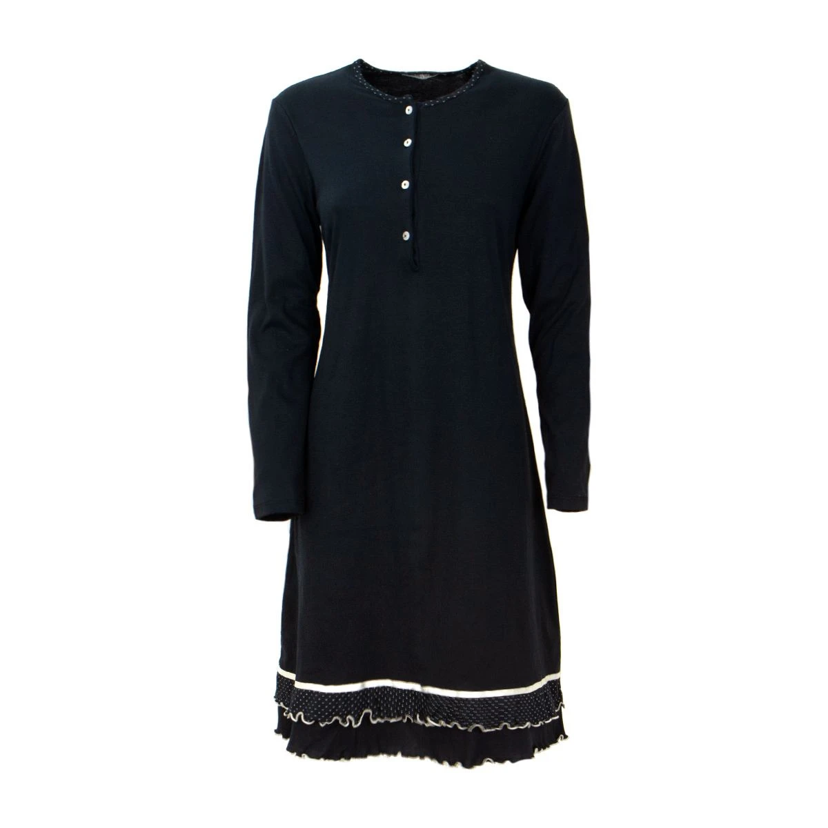 Camicia Da Notte Alina Di Toscana Lingerie In Caldo Cotone - Taglie Forti J940 3 Camicia Da Notte Alina Di Toscana Lingerie In Caldo Cotone - Taglie Forti J940 - immagine 3