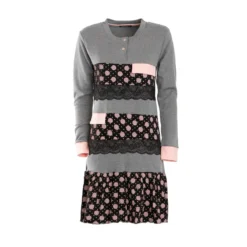Camicia Da Notte Donna Exclusive In Caldo Cotone P1341 W475 -Articoli Per La Casa camicia da notte caldo cotone exclusive p1341 grigio medio 3