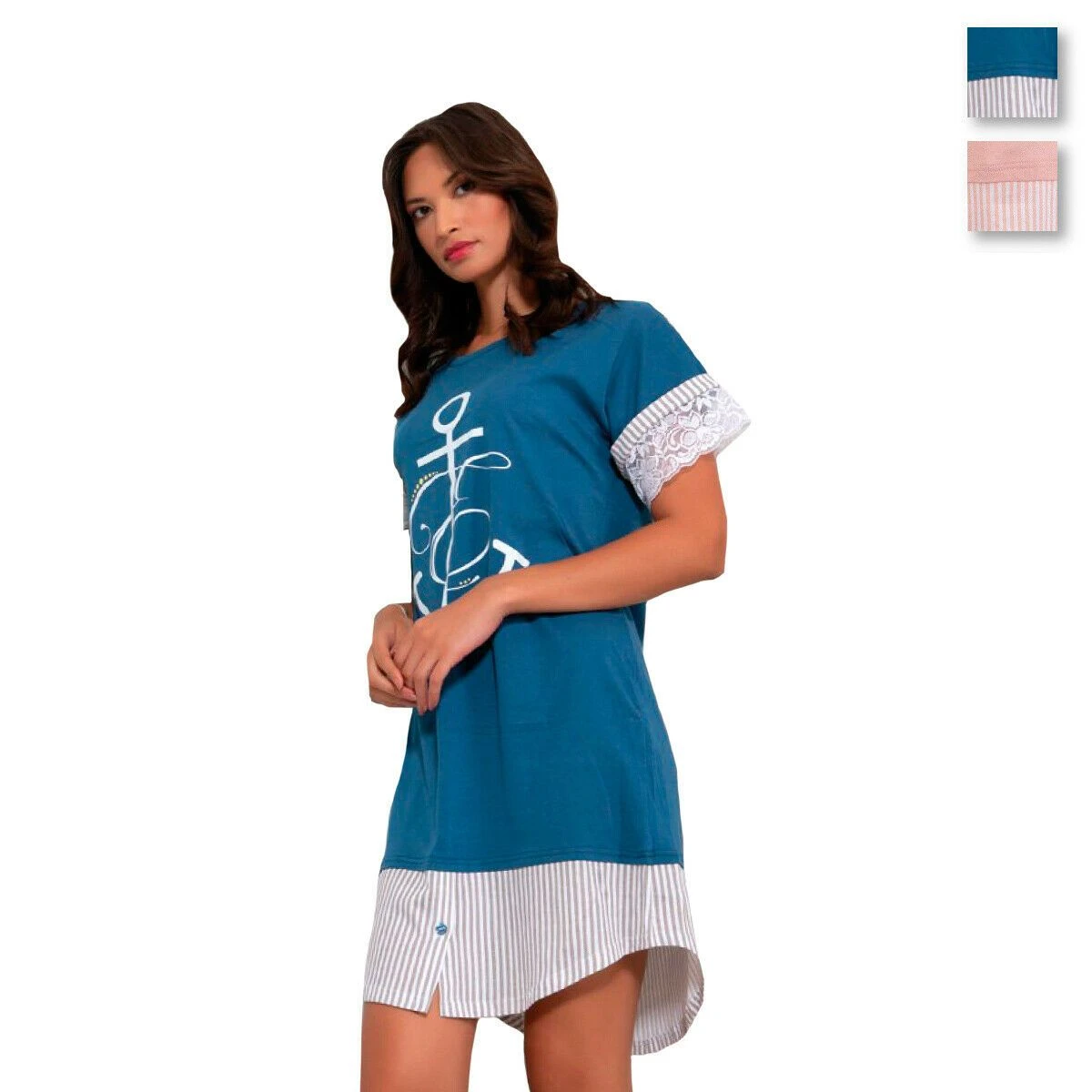 Camicia Da Notte Estiva Singolare In Cotone P1310 Y688 1 Camicia Da Notte Estiva Singolare In Cotone P1310 Y688