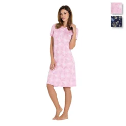 Camicia Da Notte Estiva Floreale Linclalor Viscosa 02301 - Fino Alla Tg 58 V964