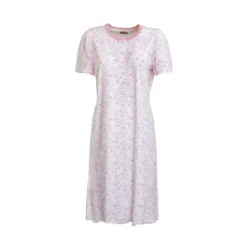 Camicia Da Notte Estiva Floreale Linclalor 73495 - Fino Alla Tg 60 V975 -Articoli Per La Casa camicia da notte estiva linclalor in cotone 73495 rosa 10