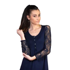 Camicia Da Notte Donna Helsinki Di Toscana Lingerie In Viscosa V393 5 Camicia Da Notte Donna Helsinki Di Toscana Lingerie In Viscosa V393 -Articoli Per La Casa camicia da notte helsinki toscana lingerie blu 3 1