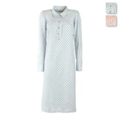 Camicia Da Notte Linclalor In Caldo Cotone 92754 - Fino Alla Tg 60 J137