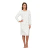 Camicia Da Notte Donna Linclalor In Caldo Cotone 92415 - Fino Alla Tg 60 V385